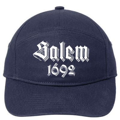 Salem Massachusetts 1692 Vintage Witchcraft Goth Witch Cool Gift 7-Panel Snapback Hat