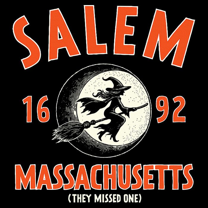 Salem Massachusetts 1692 They Missed One Witch Flat Bill Trucker Hat