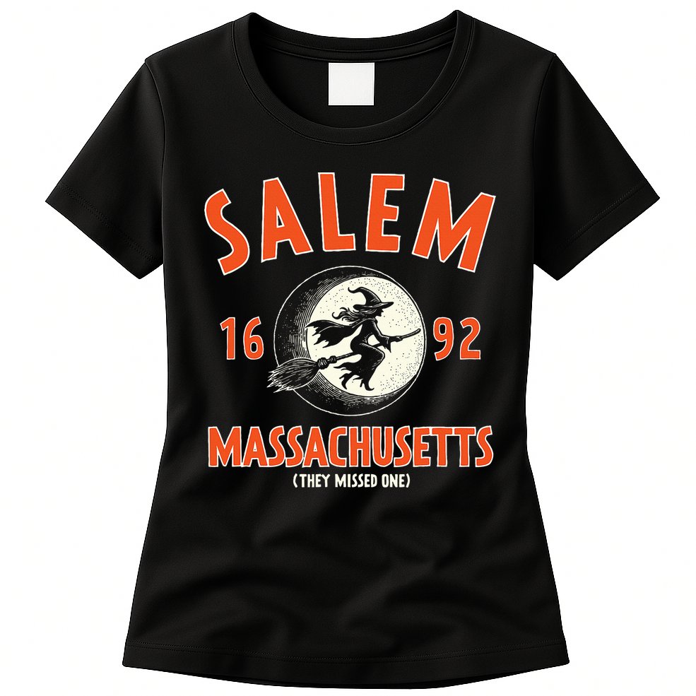 Salem Massachusetts 1692 They Missed One Witch Womens T-Shirt
