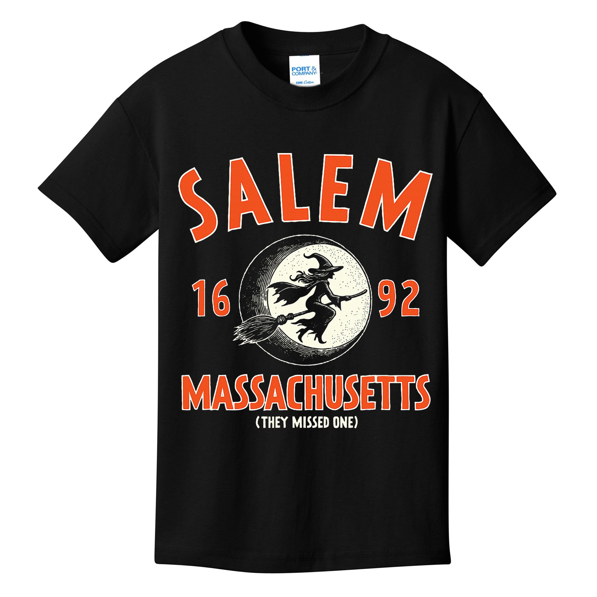 Salem Massachusetts 1692 They Missed One Witch Kids T-Shirt