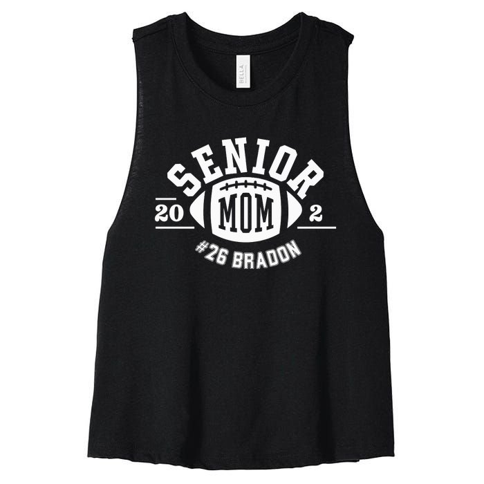 Senior Mom 2025 Women's Racerback Cropped Tank