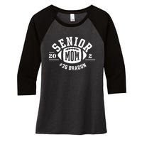 Senior Mom 2025 Women's Tri-Blend 3/4-Sleeve Raglan Shirt