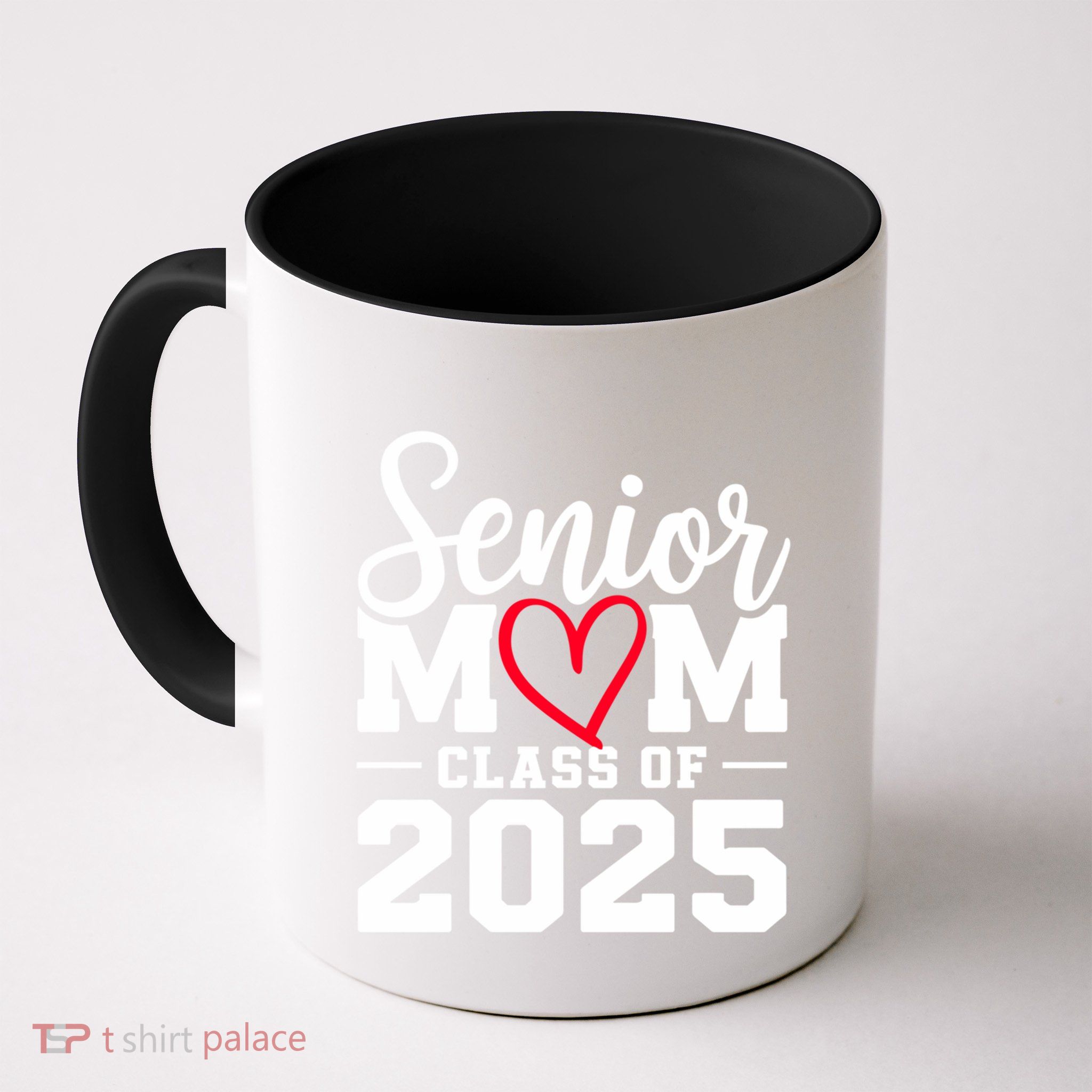 Senior Mom 2025 Mom Cute Gift Graduation Gift Black Small Adult Mug