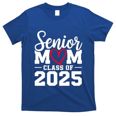 Senior Mom 2025 Mom Cute Gift Graduation Gift Black Small Adult T-Shirt