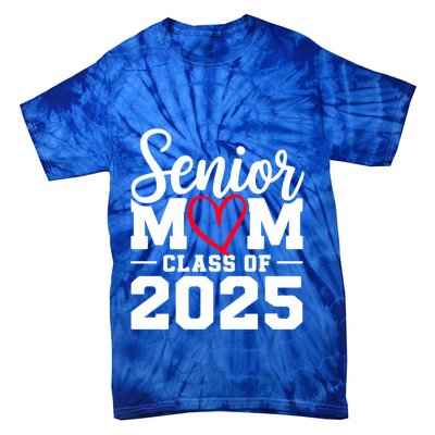 Senior Mom 2025 Mom Cute Gift Graduation Gift Black Small Adult Tie-Dye T-Shirt