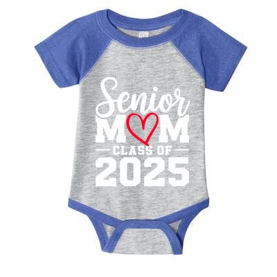 Senior Mom 2025 Mom Cute Gift Graduation Gift Black Small Adult Infant Baby Jersey Bodysuit