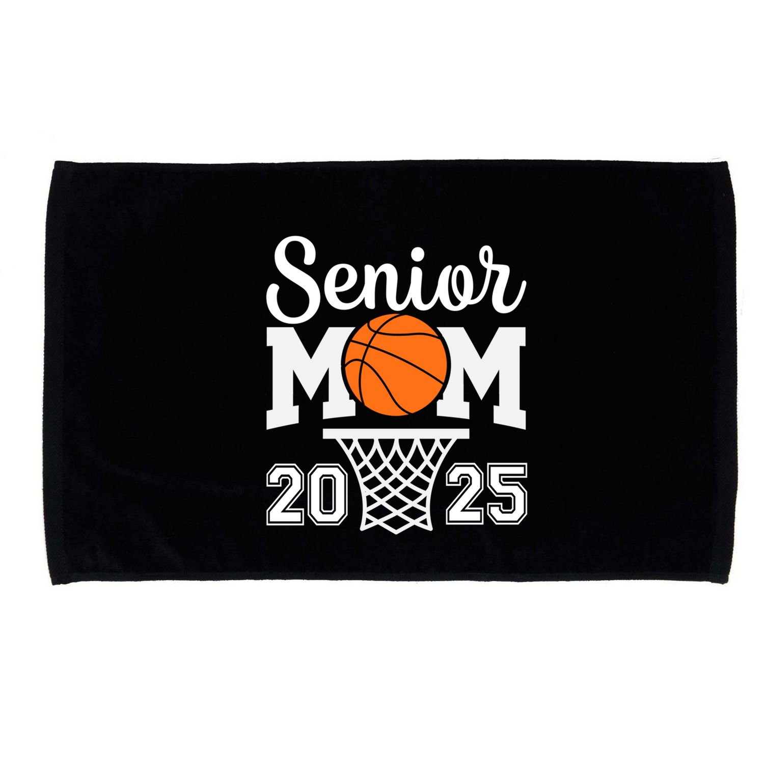 Senior Mom 2025 Basketball Class Of 2025 Graduation For Mom Great Gift Microfiber Hand Towel