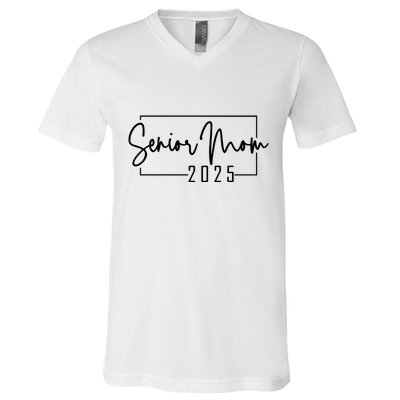 Senior Mom 2025 Class Of 2025 V-Neck T-Shirt