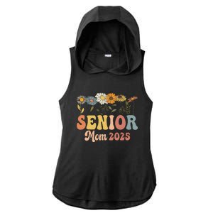 Senior Mom 2025 Class Of 2025 Graduate Ladies PosiCharge Tri-Blend Wicking Draft Hoodie Tank