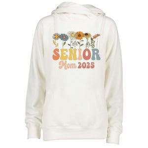 Senior Mom 2025 Class Of 2025 Graduate Womens Funnel Neck Pullover Hood