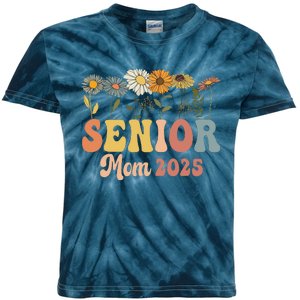 Senior Mom 2025 Class Of 2025 Graduate Kids Tie-Dye T-Shirt