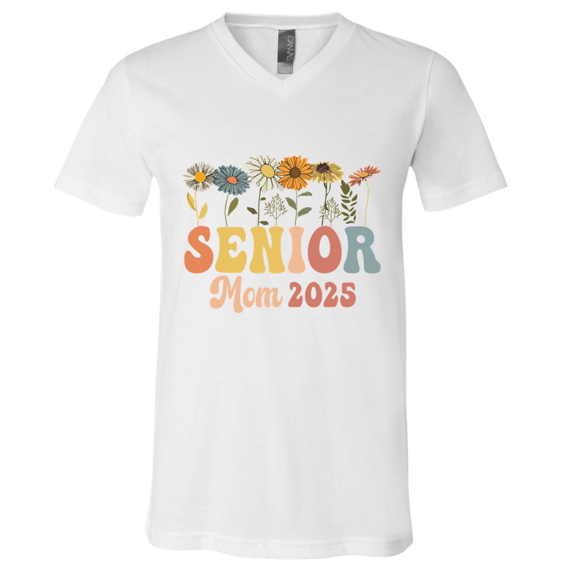 Senior Mom 2025 Class Of 2025 Graduate V-Neck T-Shirt