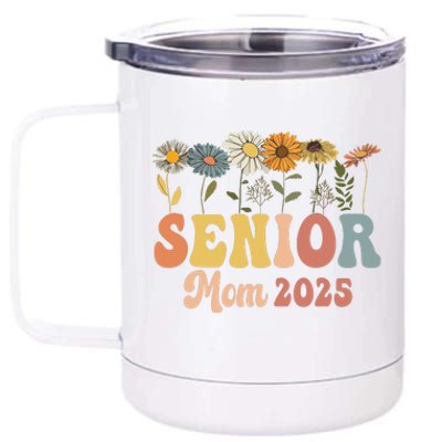 Senior Mom 2025 Class Of 2025 Graduate 12 oz Stainless Steel Tumbler Cup