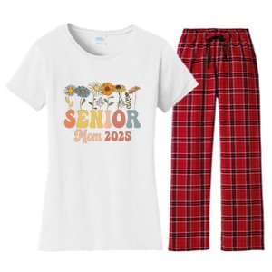 Senior Mom 2025 Class Of 2025 Graduate Women's Flannel Pajama Set