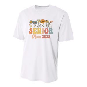 Senior Mom 2025 Class Of 2025 Graduate Youth Performance Sprint T-Shirt