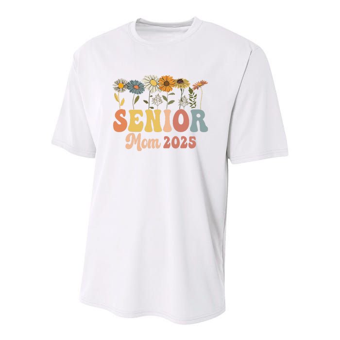 Senior Mom 2025 Class Of 2025 Graduate Youth Performance Sprint T-Shirt