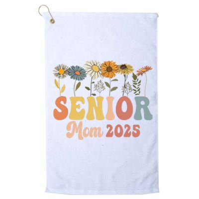 Senior Mom 2025 Class Of 2025 Graduate Platinum Collection Golf Towel