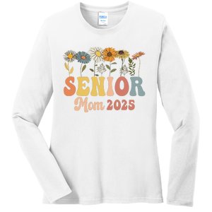 Senior Mom 2025 Class Of 2025 Graduate Ladies Long Sleeve Shirt