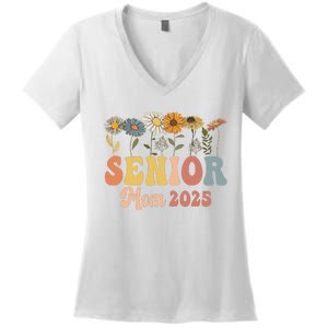 Senior Mom 2025 Class Of 2025 Graduate Women's V-Neck T-Shirt