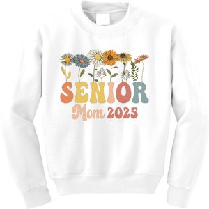 Senior Mom 2025 Class Of 2025 Graduate Kids Sweatshirt