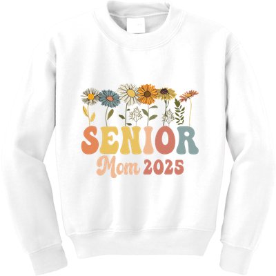 Senior Mom 2025 Class Of 2025 Graduate Kids Sweatshirt