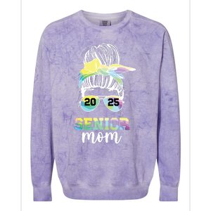 Senior Mom 2025 Class Of 2025 Mother Of Senior 2025 Mama Colorblast Crewneck Sweatshirt