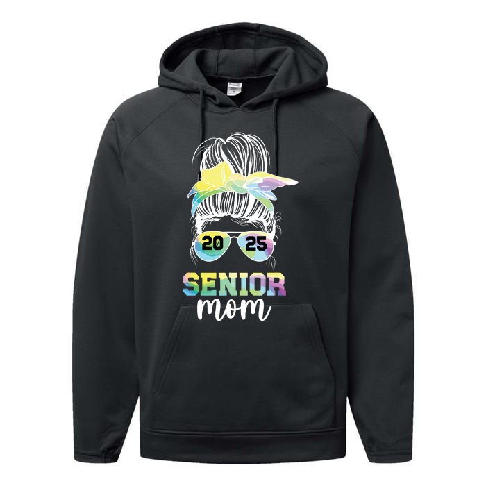 Senior Mom 2025 Class Of 2025 Mother Of Senior 2025 Mama Performance Fleece Hoodie