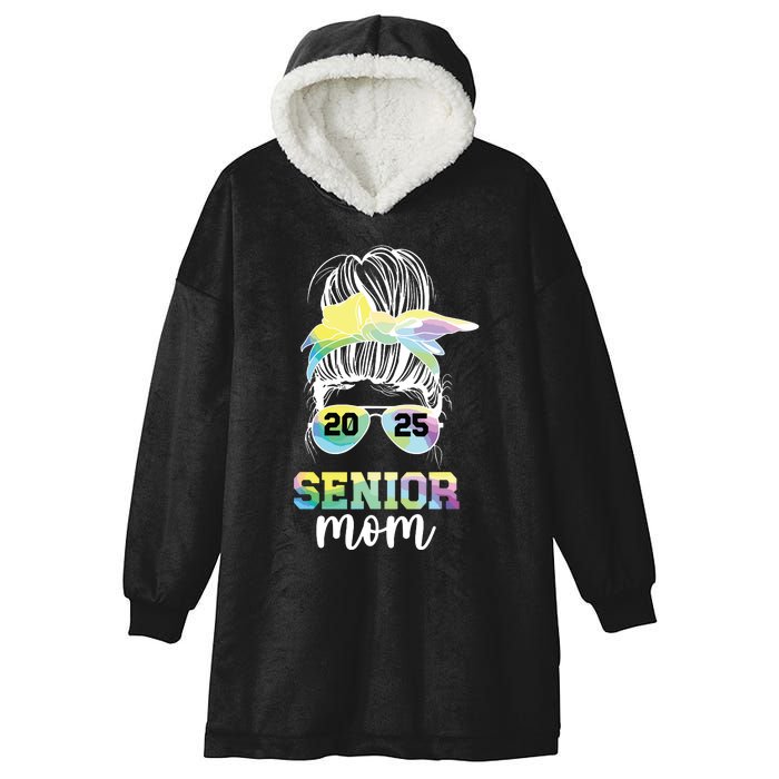 Senior Mom 2025 Class Of 2025 Mother Of Senior 2025 Mama Hooded Wearable Blanket