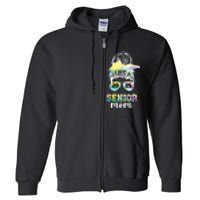 Senior Mom 2025 Class Of 2025 Mother Of Senior 2025 Mama Full Zip Hoodie