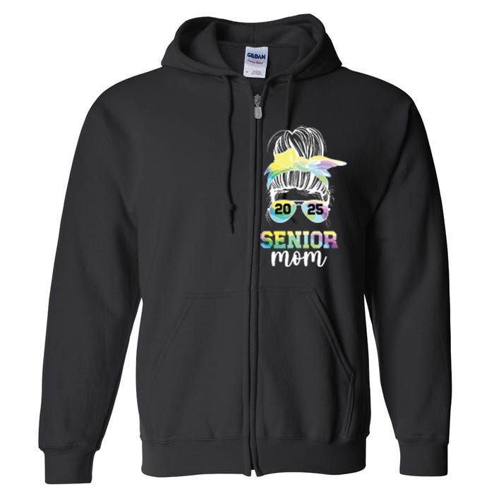 Senior Mom 2025 Class Of 2025 Mother Of Senior 2025 Mama Full Zip Hoodie