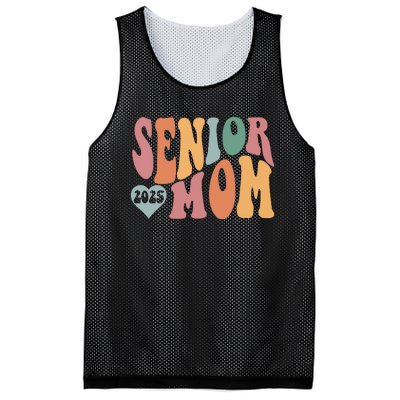 Senior Mom 2025 Graduation Mesh Reversible Basketball Jersey Tank