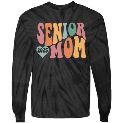 Senior Mom 2025 Graduation Tie-Dye Long Sleeve Shirt