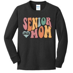 Senior Mom 2025 Graduation Kids Long Sleeve Shirt