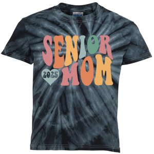 Senior Mom 2025 Graduation Kids Tie-Dye T-Shirt