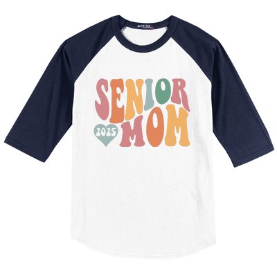 Senior Mom 2025 Graduation Baseball Sleeve Shirt