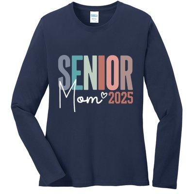 Senior Mom 2025 Class Of 2025 Ladies Long Sleeve Shirt