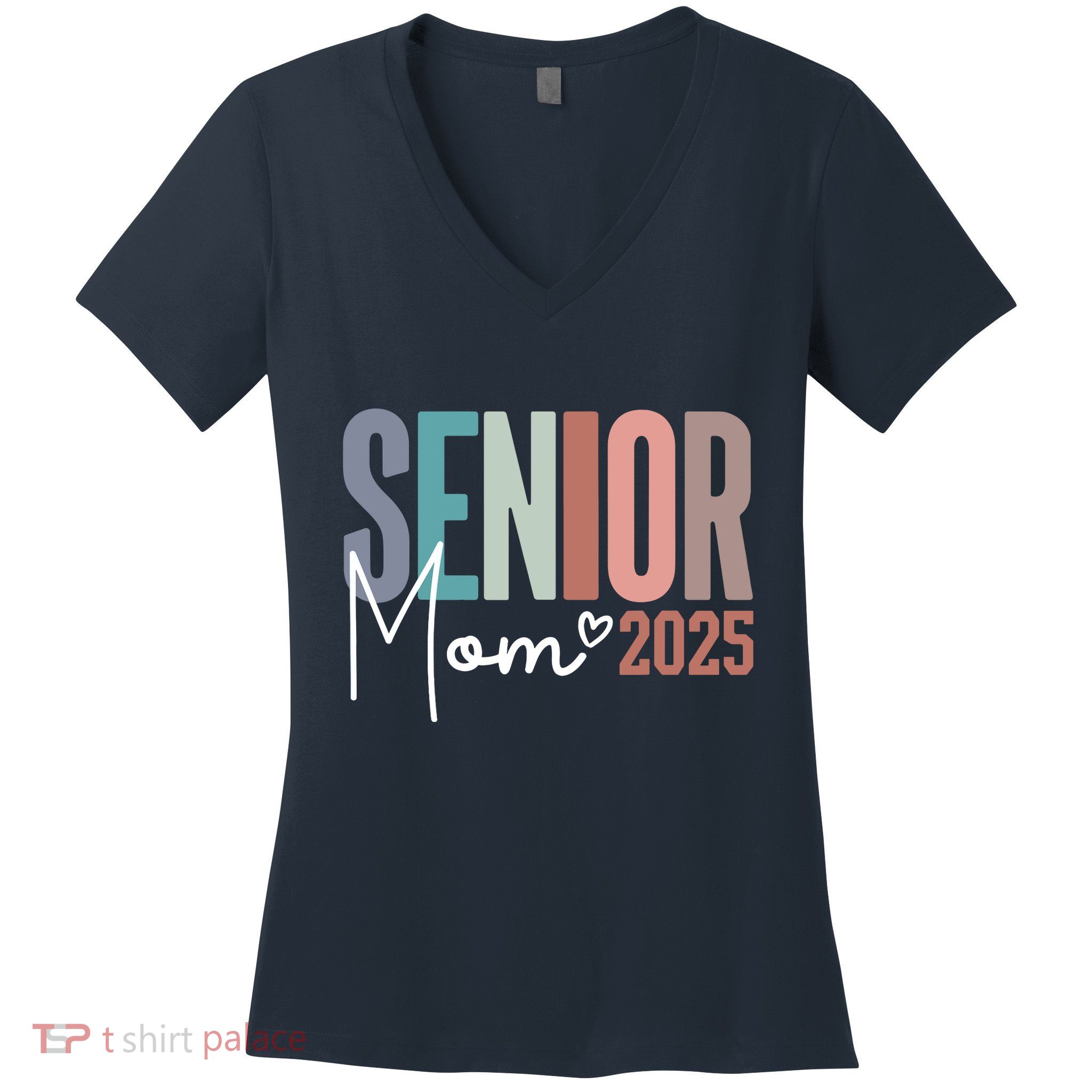 Senior Mom 2025 Class Of 2025 Women's V-Neck T-Shirt