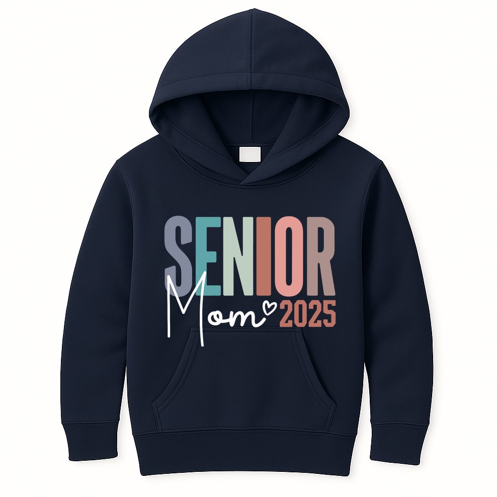 Senior Mom 2025 Class Of 2025 Kids Hoodie