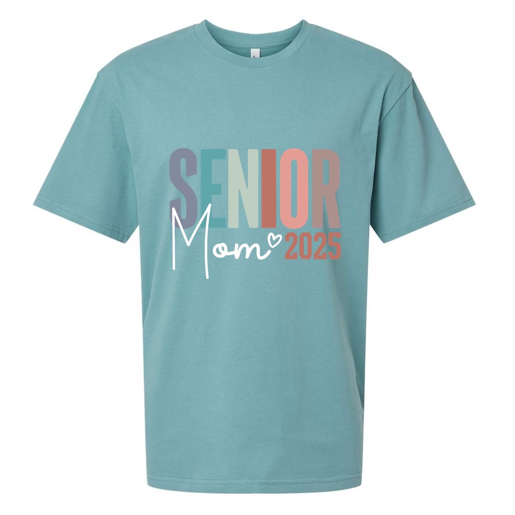Senior Mom 2025 Class Of 2025 Sueded Cloud Jersey T-Shirt