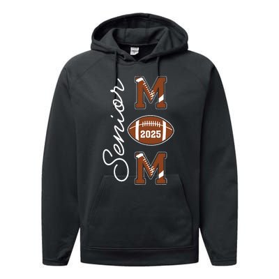 Senior Mom 2025 Football Mommy Class Of 2025 Graduation Performance Fleece Hoodie