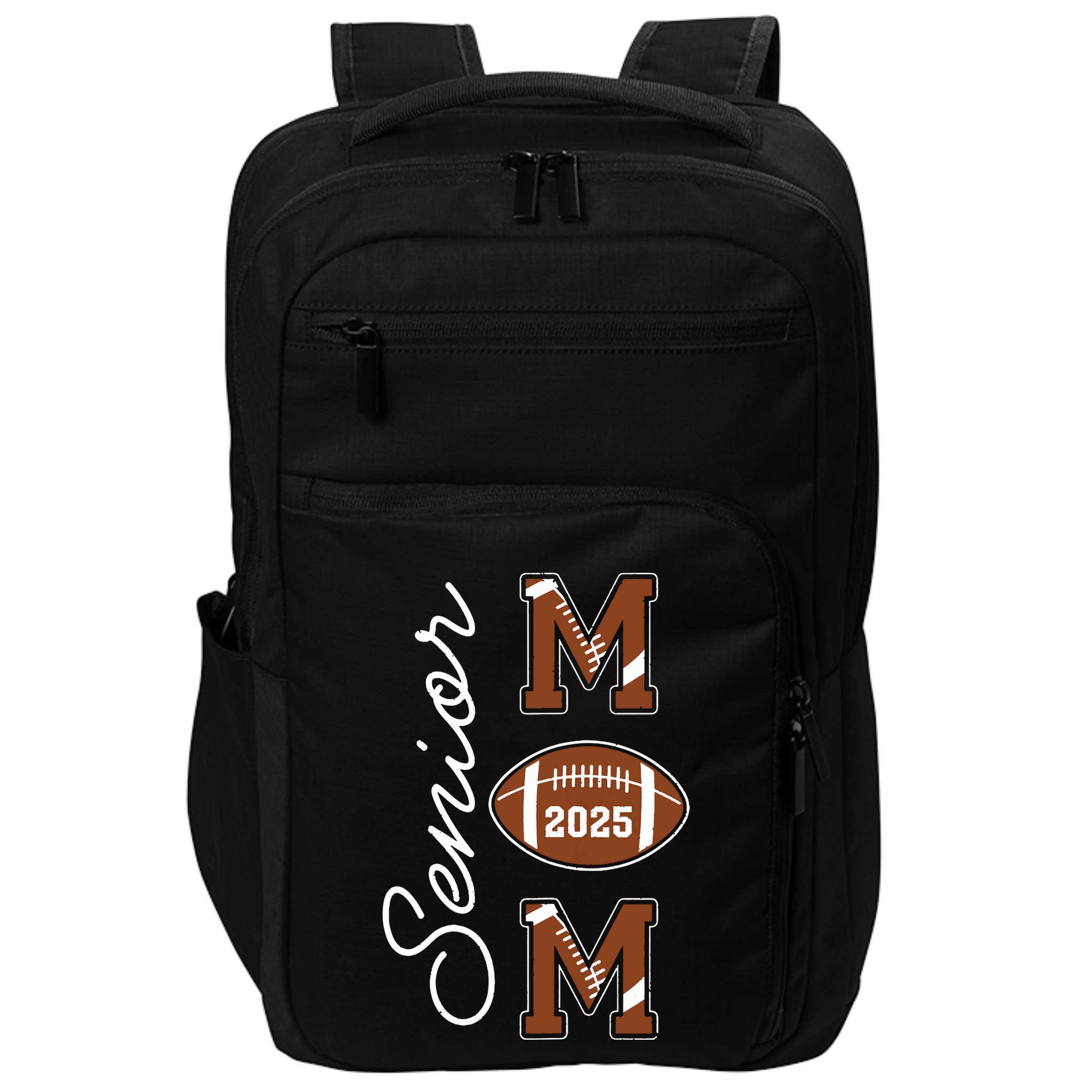Senior Mom 2025 Football Mommy Class Of 2025 Graduation Impact Tech Backpack