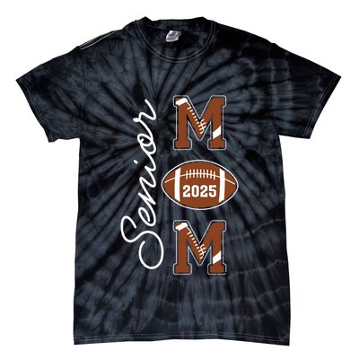 Senior Mom 2025 Football Mommy Class Of 2025 Graduation Tie-Dye T-Shirt