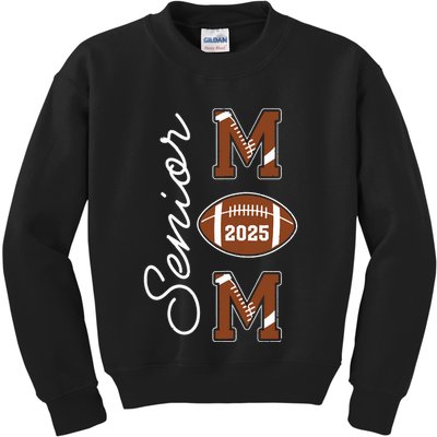 Senior Mom 2025 Football Mommy Class Of 2025 Graduation Kids Sweatshirt