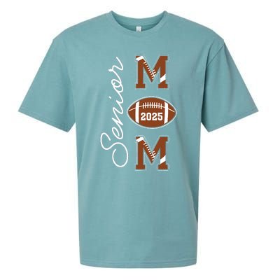 Senior Mom 2025 Football Mommy Class Of 2025 Graduation Sueded Cloud Jersey T-Shirt