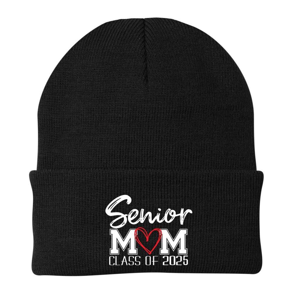 Senior Mom 2025 Proud Mom Class Of 2025 Mom Of The Graduate Beanie