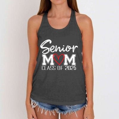 Senior Mom 2025 Proud Mom Class Of 2025 Mom Of The Graduate Women's Knotted Racerback Tank