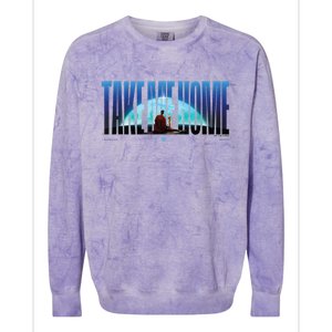 Super Man (2025 Movie) Take Me Home Words Colorblast Crewneck Sweatshirt