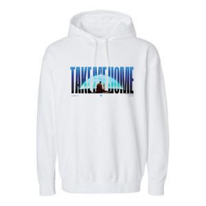 Super Man (2025 Movie) Take Me Home Words Garment-Dyed Fleece Hoodie