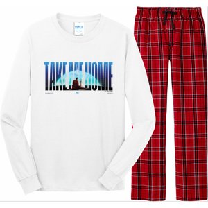 Super Man (2025 Movie) Take Me Home Words Long Sleeve Pajama Set