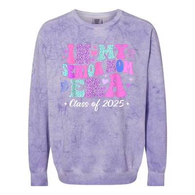 Senior Mom 2025 In My Senior Mom Era Colorblast Crewneck Sweatshirt